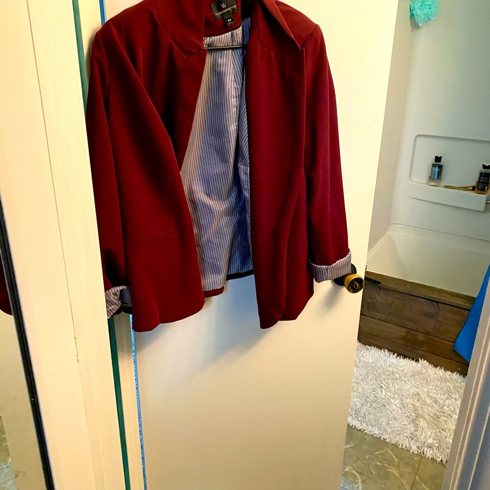 Maroon Business Suit Jacket